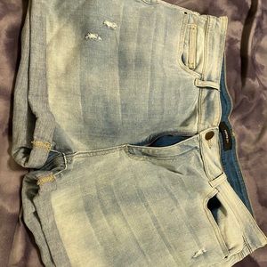 Denim shorts